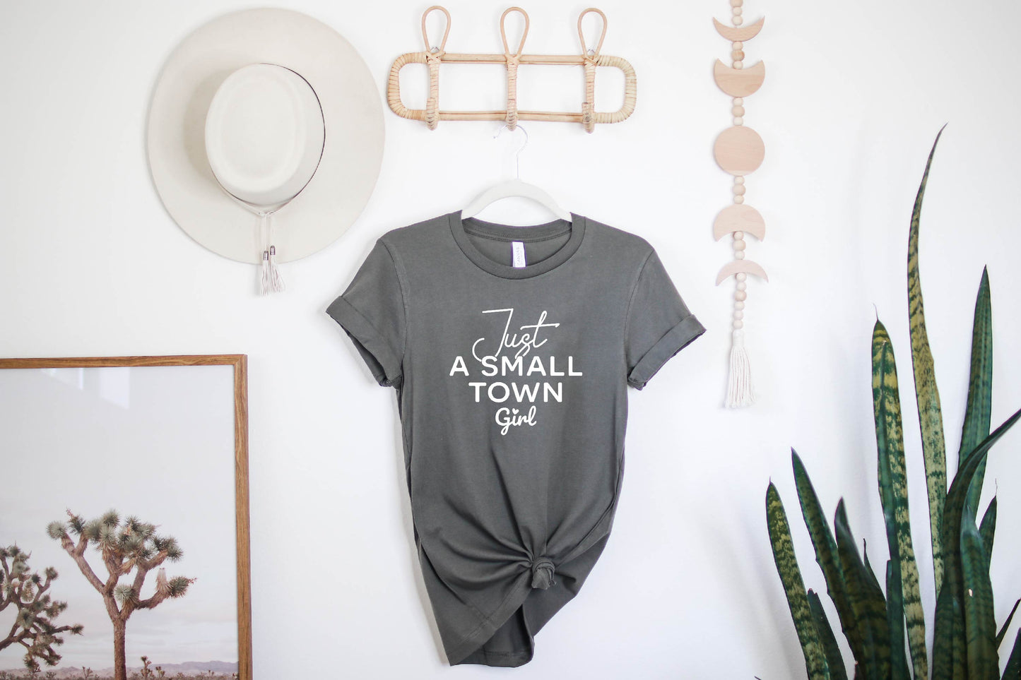 JUST A SMALL TOWN GIRL, showing some small town love t-shirt