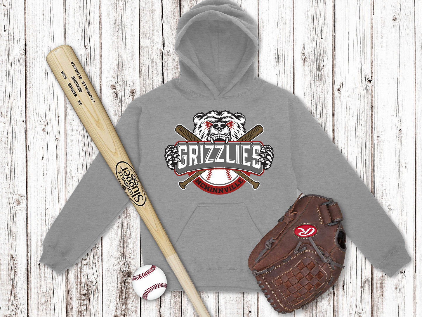 Youth McMinnville Grizzlies Baseball Hoodie